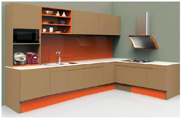 圖6 L型櫥柜設(shè)計(jì)整體造型